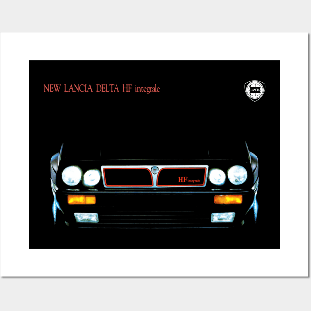 DELTA INTEGRALE - brochure Wall Art by Throwback Motors